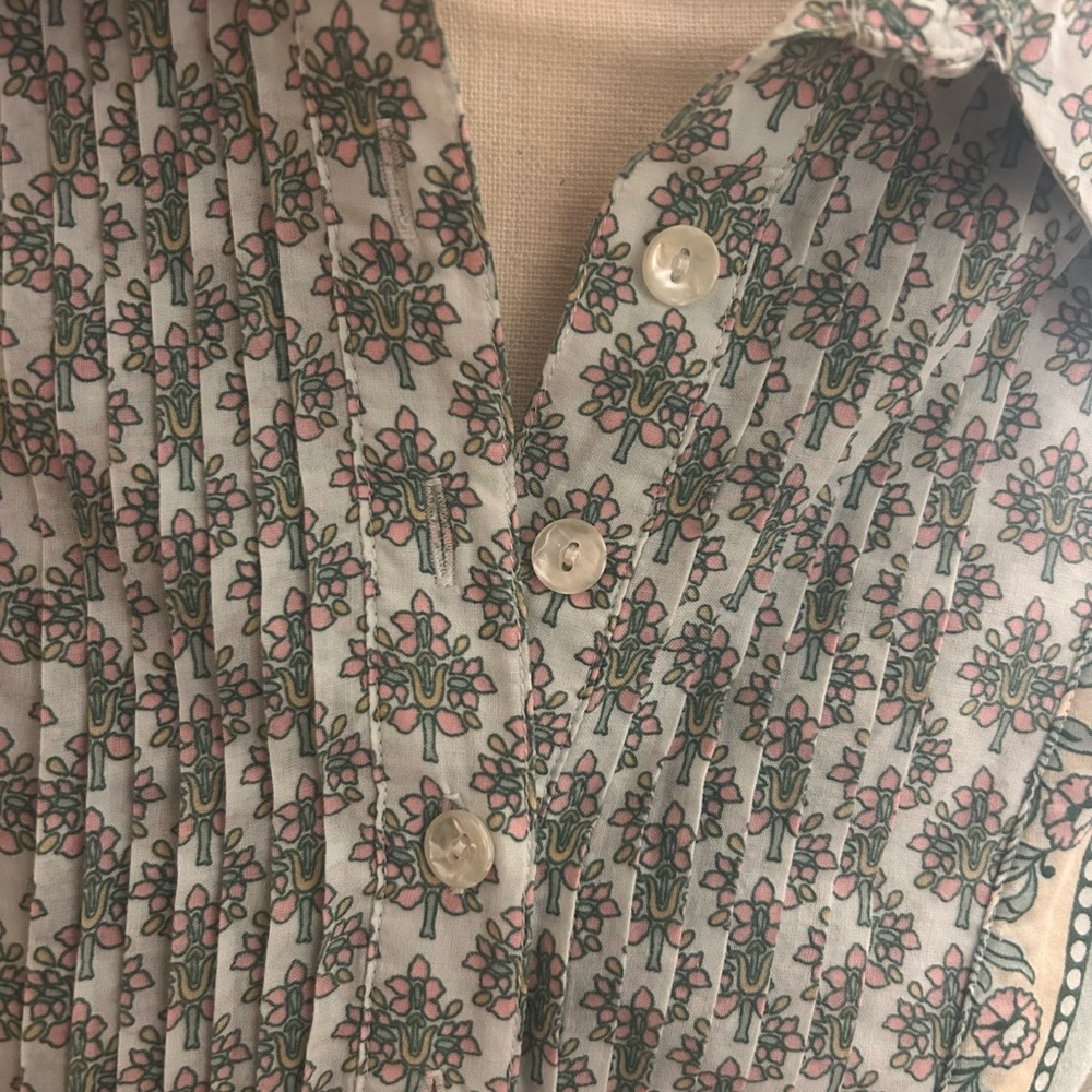 Tabitha-Soft Surroundings blue tunic with paisley design - Picture 4 of 9